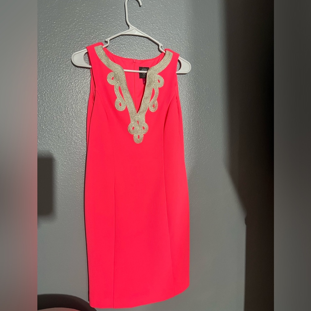 Bright pink dress